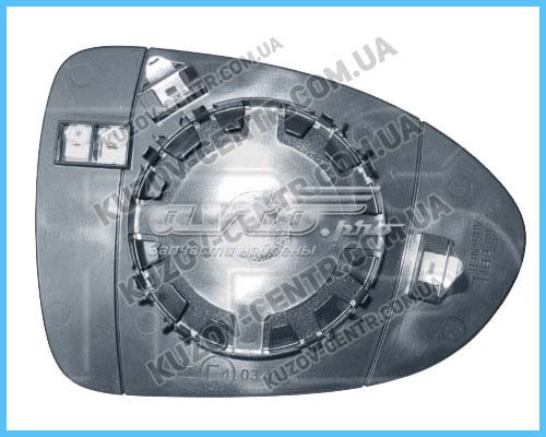 876111W010 Hyundai/Kia cristal de espejo retrovisor exterior derecho