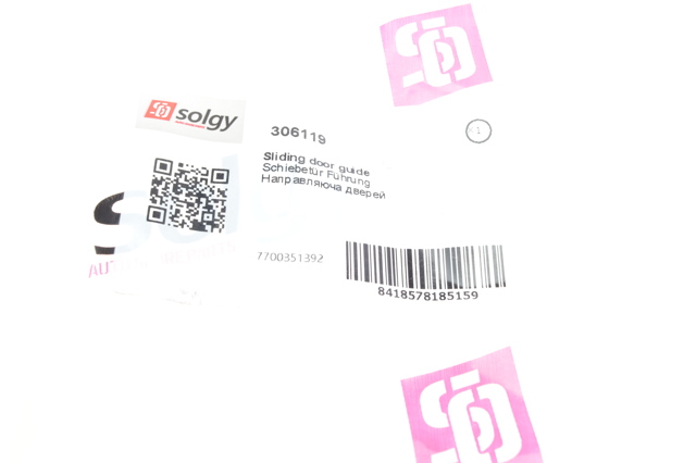 Pieza de enganche del pestillo de la puerta corrediza 306119 Solgy