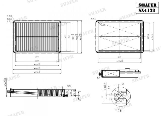 Comprar SX4138 Shafer Filtro de aire