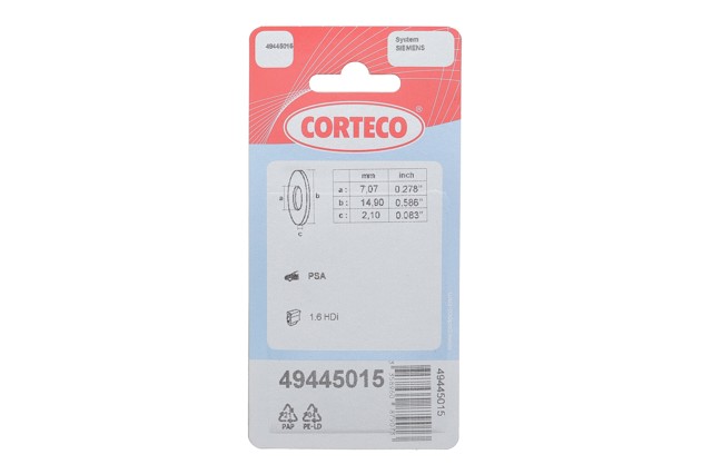 Comprar 49445015 Corteco Junta de inyectores