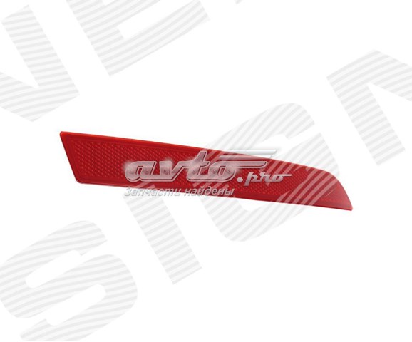 ZBM4012R Signeda reflector, parachoques trasero, derecho