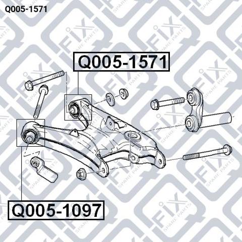 Q0051571 Q-fix Buje del brazo inferior trasero