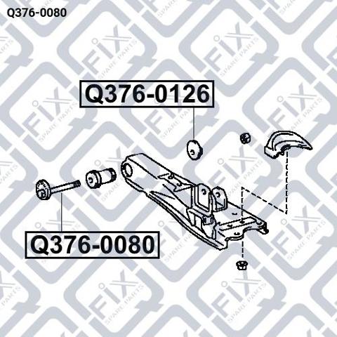 Perno de fijación del brazo inferior delantero Q-fix Q3760080 precio, desde 10,82 EUR