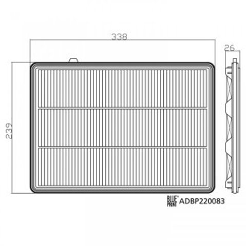 165465NA2D Nissan filtro de aire