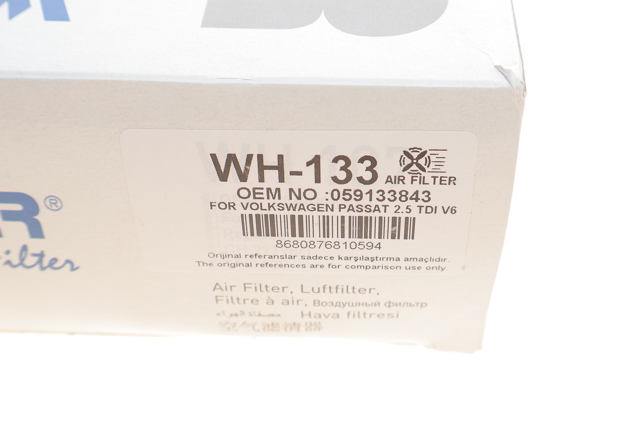 WH133 Wunder Filtro de aire de motor