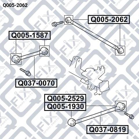 Q0052062 Q-fix Silentblock de brazo transversal de suspensión trasera