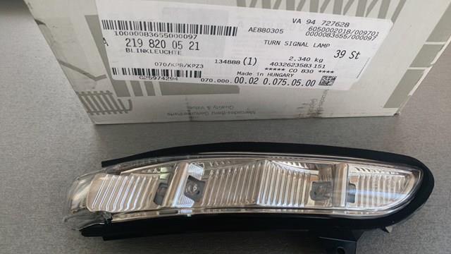 2198200521 Mercedes luz intermitente de retrovisor exterior izquierdo