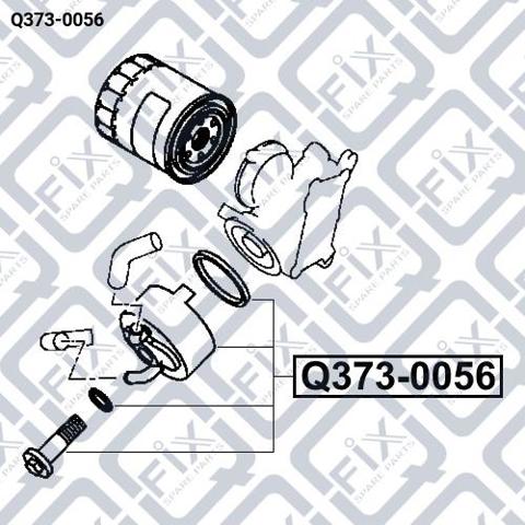 Comprar Q3730056 Q-fix Radiador de aceite debajo del filtro