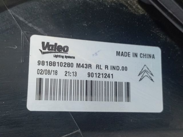 Comprar 9818810280 Peugeot/Citroen Piloto trasero derecho