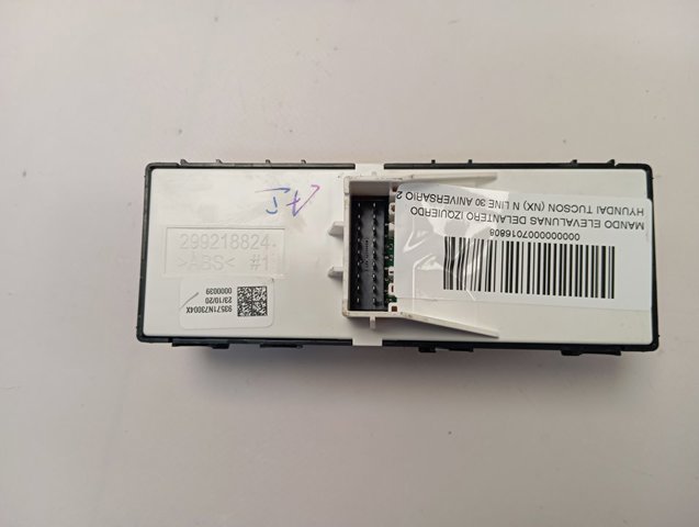 Botón de encendido del motor del elevalunas delantero izquierdo Hyundai/Kia 93571N73004X