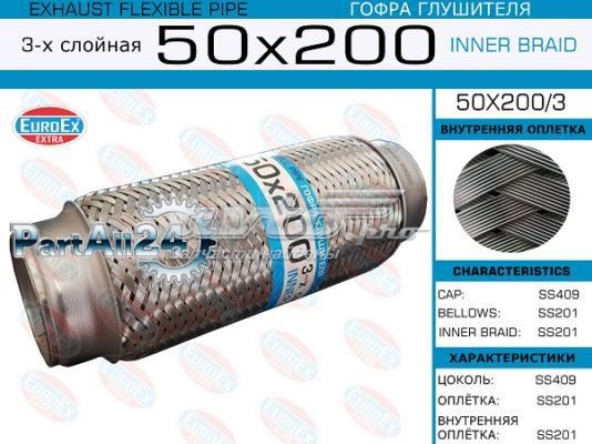 50X2003 Euroex Tubo ondulado de escape