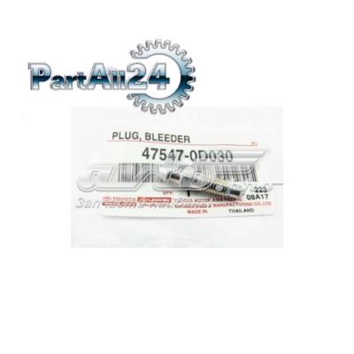 Válvula de purga de la pinza de freno delantera Toyota 475470D030 precio, desde 4,64 EUR