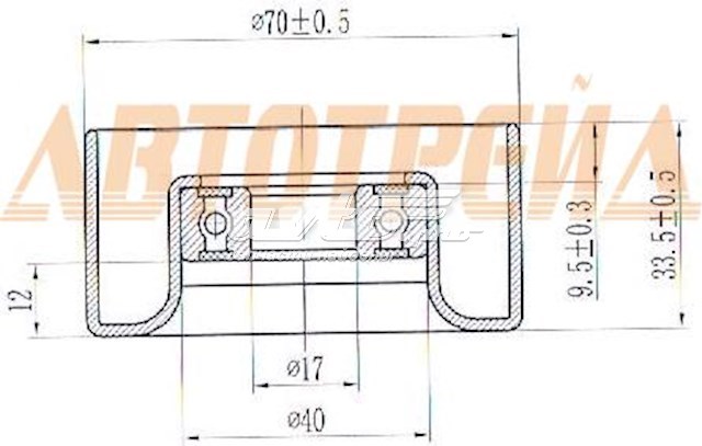 ST1660375010 SAT rodillo intermedio de correa dentada