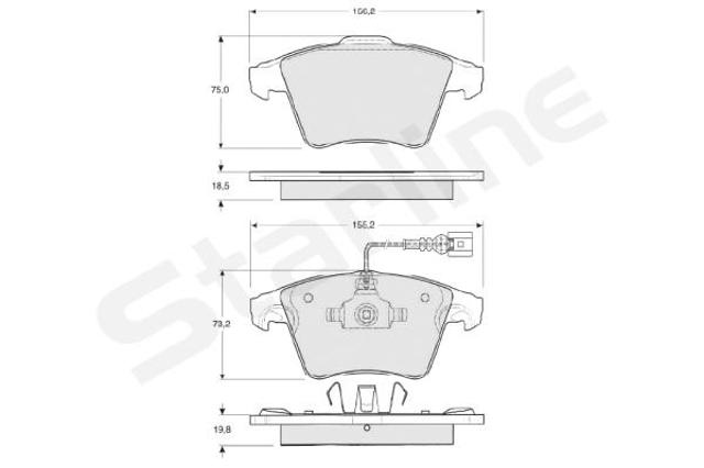 Pastillas freno delanteras Starline BDS325 precio, desde 65,09 USD