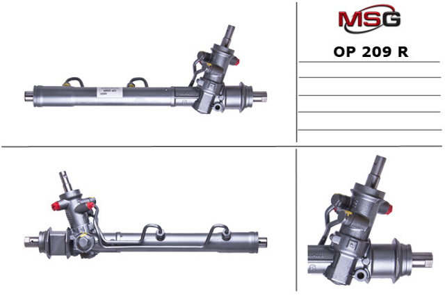 OP209R MSG Rebuilding Cremallera caja de direccion