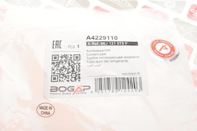 A4229110 Bogap tubería de radiador, tuberia flexible calefacción, superior