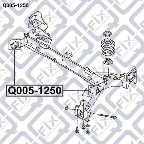 Silentblock trasero Q0051250 Q-fix