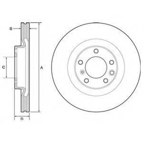 Disco de freno A4634210412 Mercedes