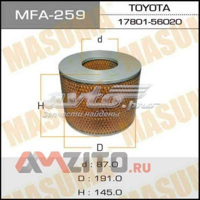 MFA259 Masuma filtro de aire