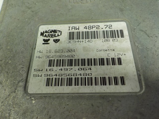 ECU 9645989480 Peugeot/Citroen