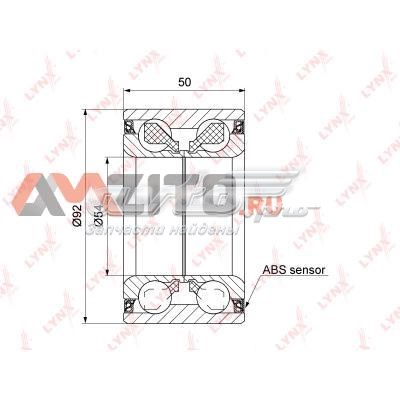 WB1423 Lynxauto cojinete de rueda delantero