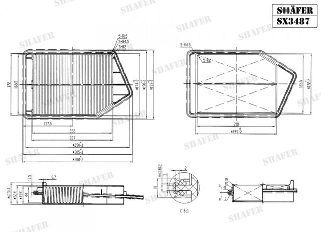 Comprar SX3487 Shafer Filtro de aire