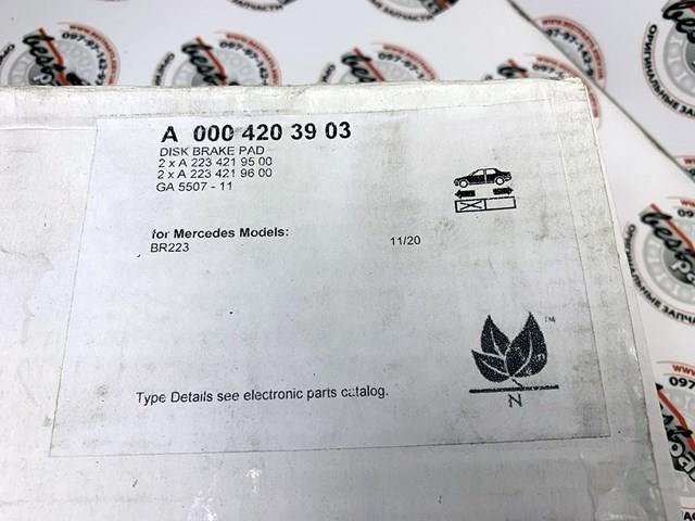 A0004203903 Mercedes Pastillas delanteras