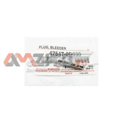 Válvula de purga de la pinza de freno delantera 475470D030 Toyota