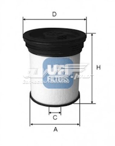 Filtro combustible UFI 2601901