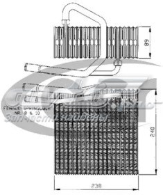 K04882168 Fiat/Alfa/Lancia evaporador, aire acondicionado