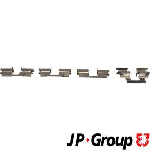 Juego de resortes de sujeción de pastillas de freno traseras JP Group 1163651010