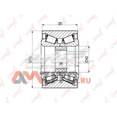 WB1119 Lynxauto cojinete de rueda trasero