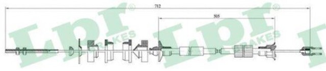 C0005C LPR cable de embrague