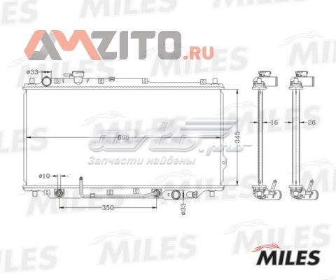 ACRB048 Miles radiador refrigeración del motor