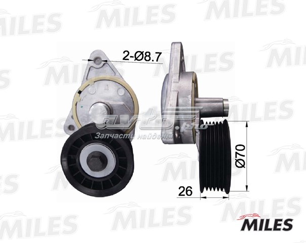 AG00301 Miles tensor de correa, correa poli v