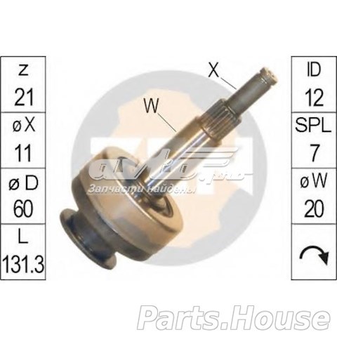 ZN1679 ZEN bendix, motor de arranque