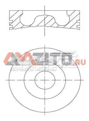 081PI00105000 Mahle Original Pistón