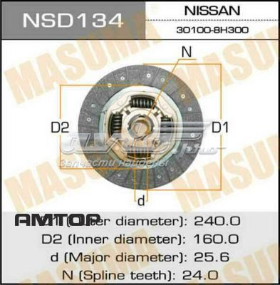 Disco de embrague Masuma NSD134 precio, desde 76,57 EUR
