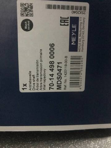 Comprar 70144980006 Meyle Semieje delantero derecho