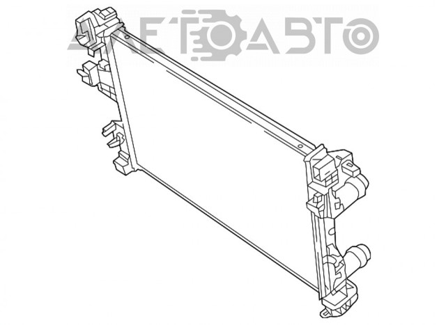 FP 38 A581-KY Koyorad radiador refrigeración del motor