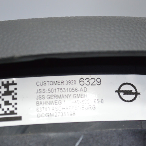 Airbag en el lado del conductor Opel 39206329 precio, desde 62,44 EUR