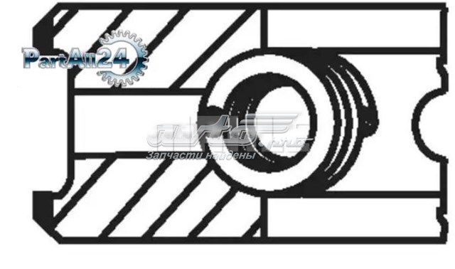 Aros de pistón para 1 cilindro, STD 03873N0 Mahle Original