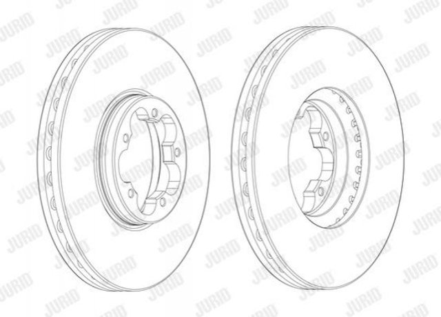 Freno de disco delantero BENDIX 563124J1