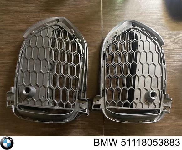 Rejilla de ventilación, parachoques trasero, derecha BMW 51118053884