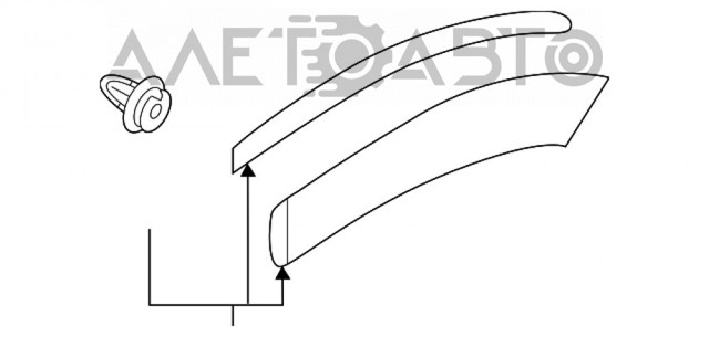 Aletín guardabarros trasero derecho Subaru Forester (S14, SK)