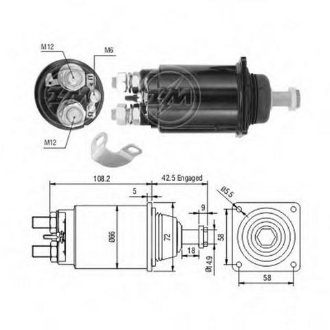 ZM833 ZM interruptor magnético, estárter