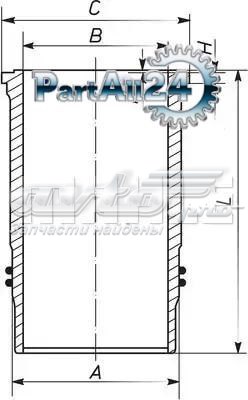 Camisa del cilindro Mahle Original 003WN3801