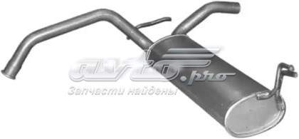 Silenciador trasero 04235 Polmostrow
