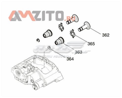 0980107631 BPW Kit de reparación de frenos trasero
