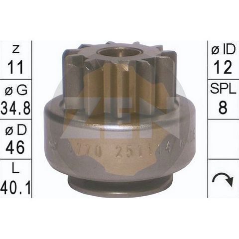ZN1770 ZEN Bendix motor de arranque